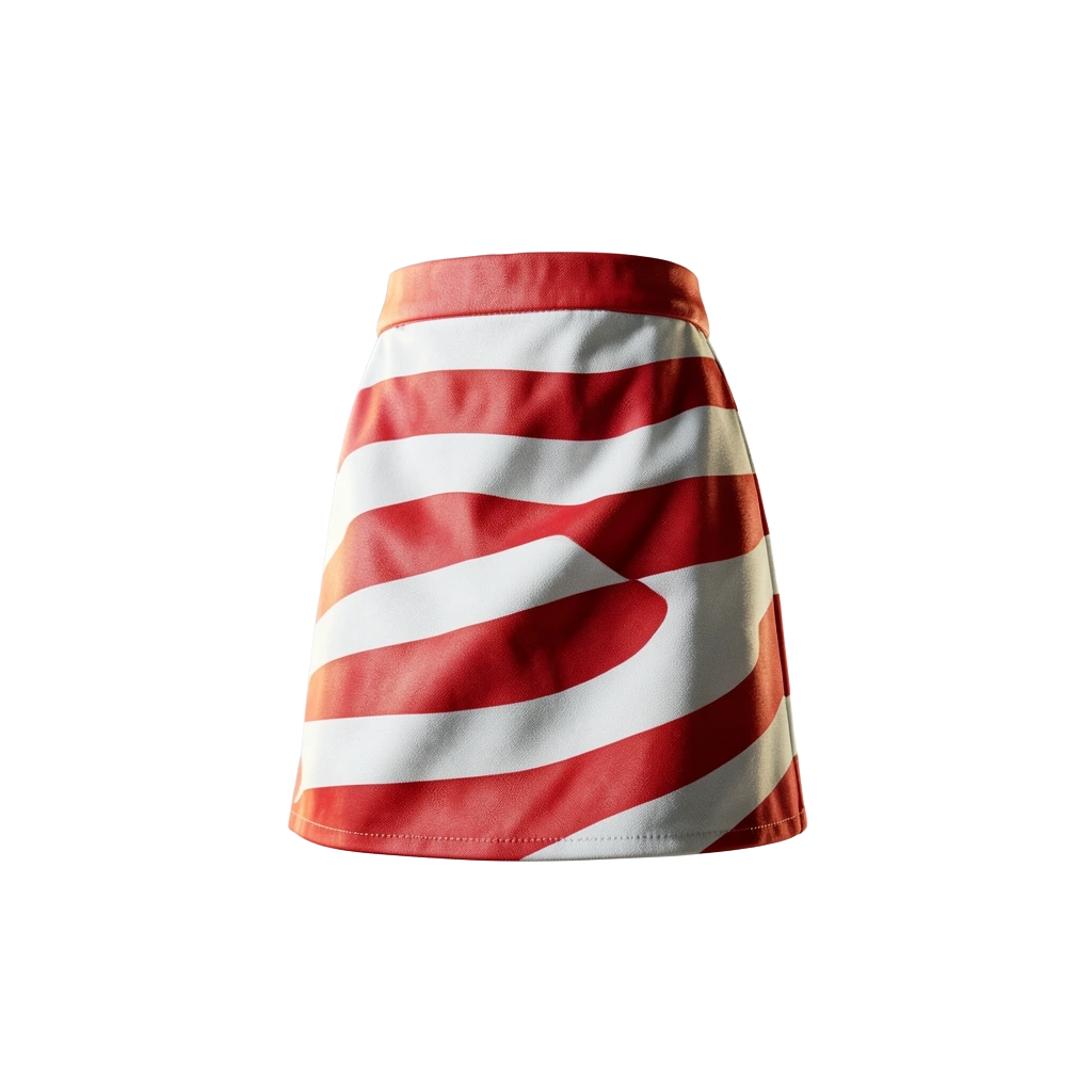Candy Stripe Mini Skirt