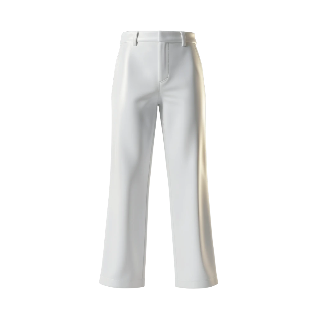 White Latex Trousers