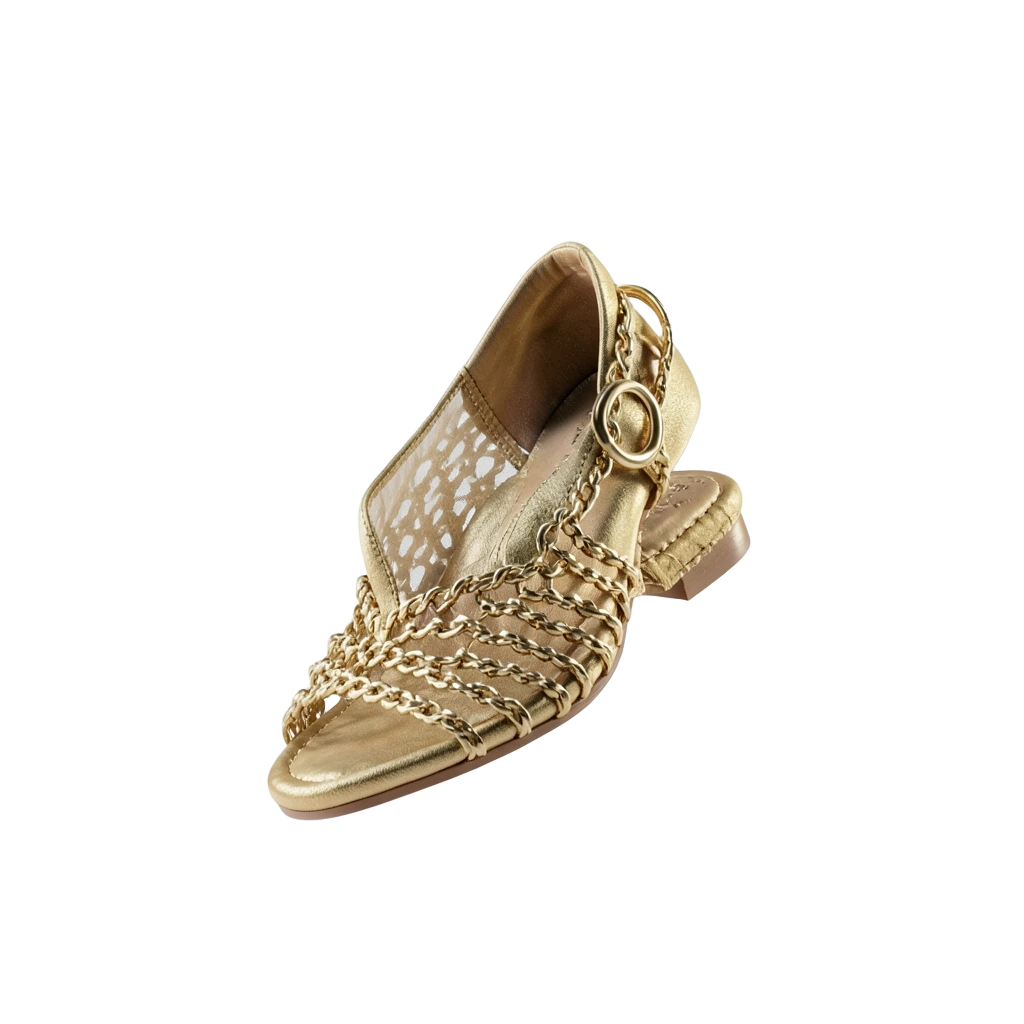 Gold Chain Heels