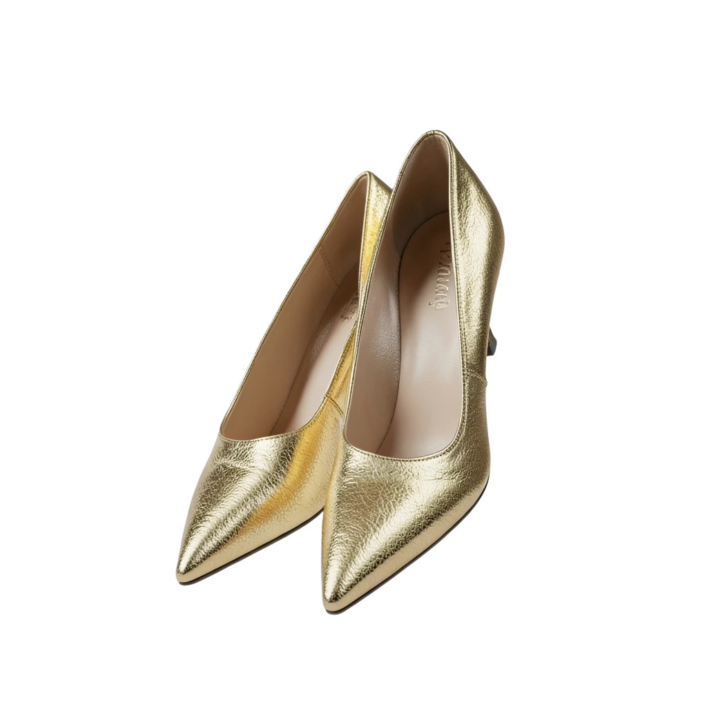 Gold Metallic Stilettos
