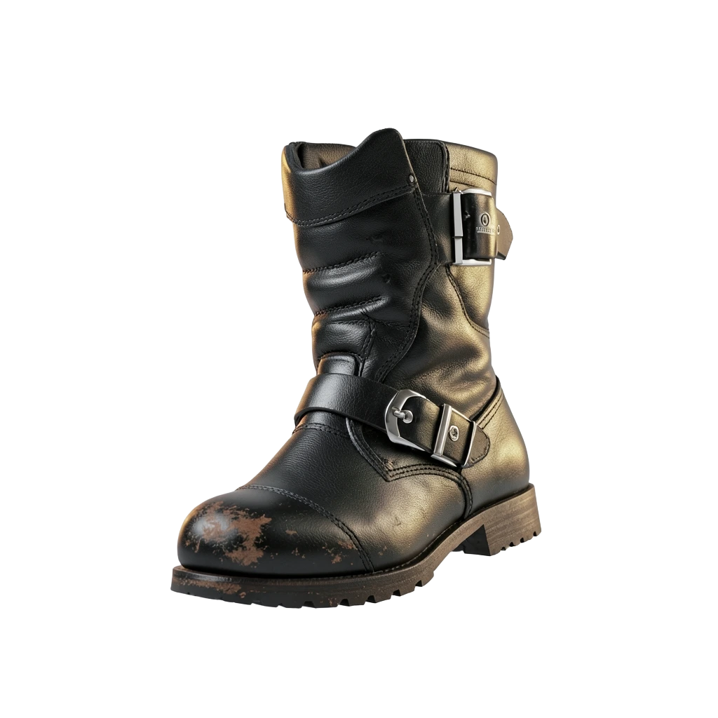 Black Motorcycle Boots