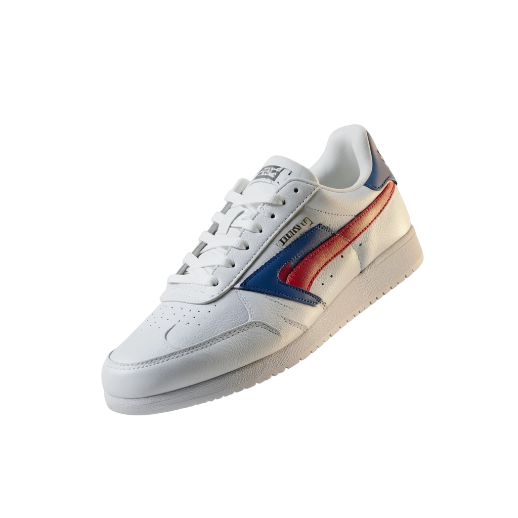 White Retro Tiger Sneakers