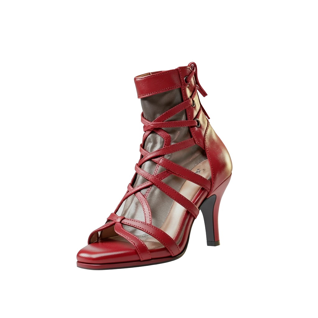 Red Gladiator Heels