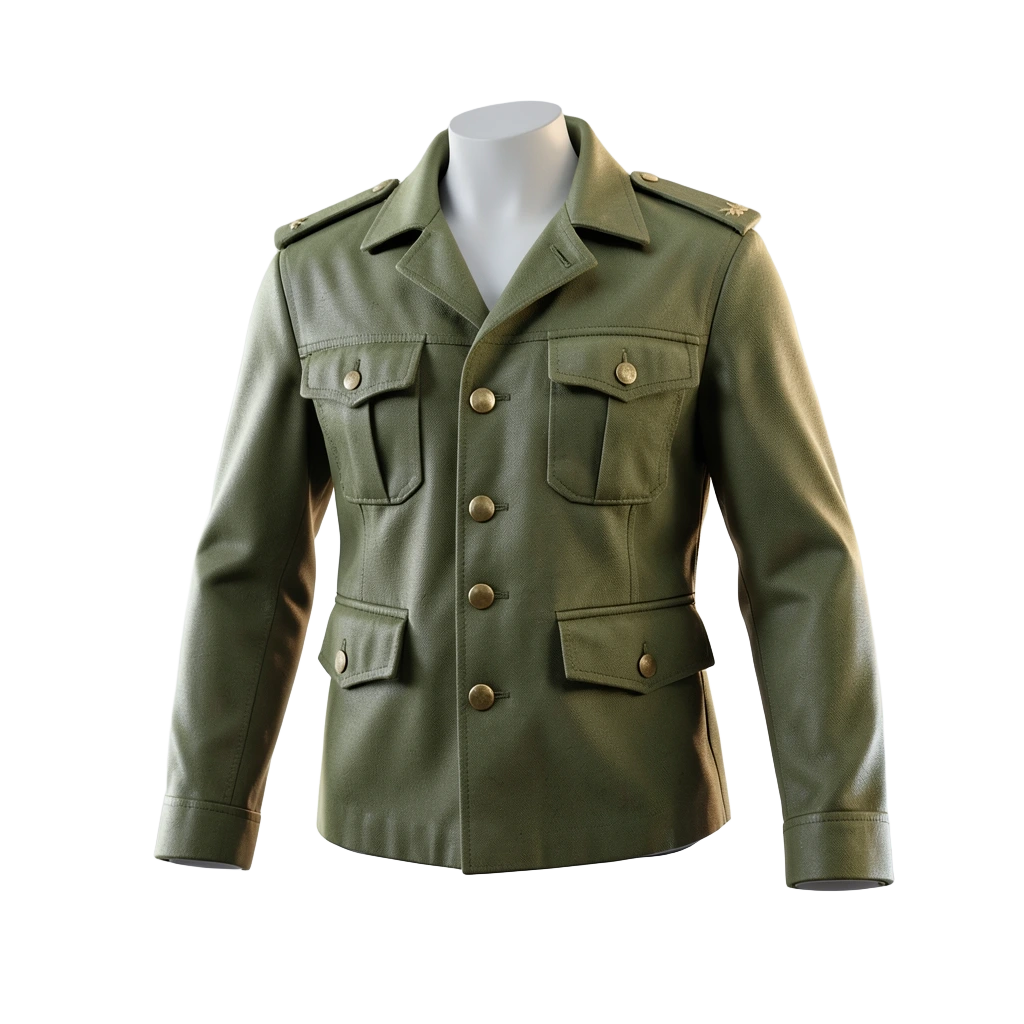 Cropped Military Jacket