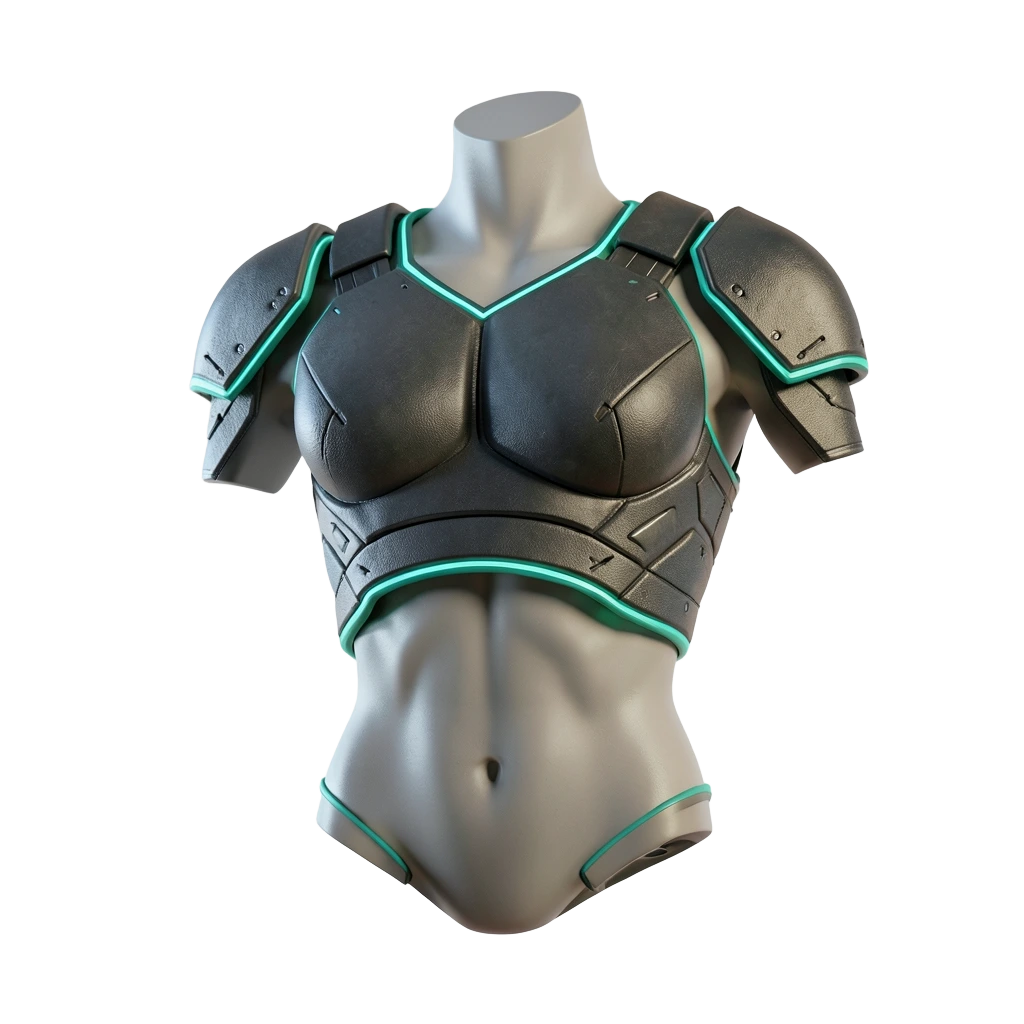 Cyber Armor Crop Top