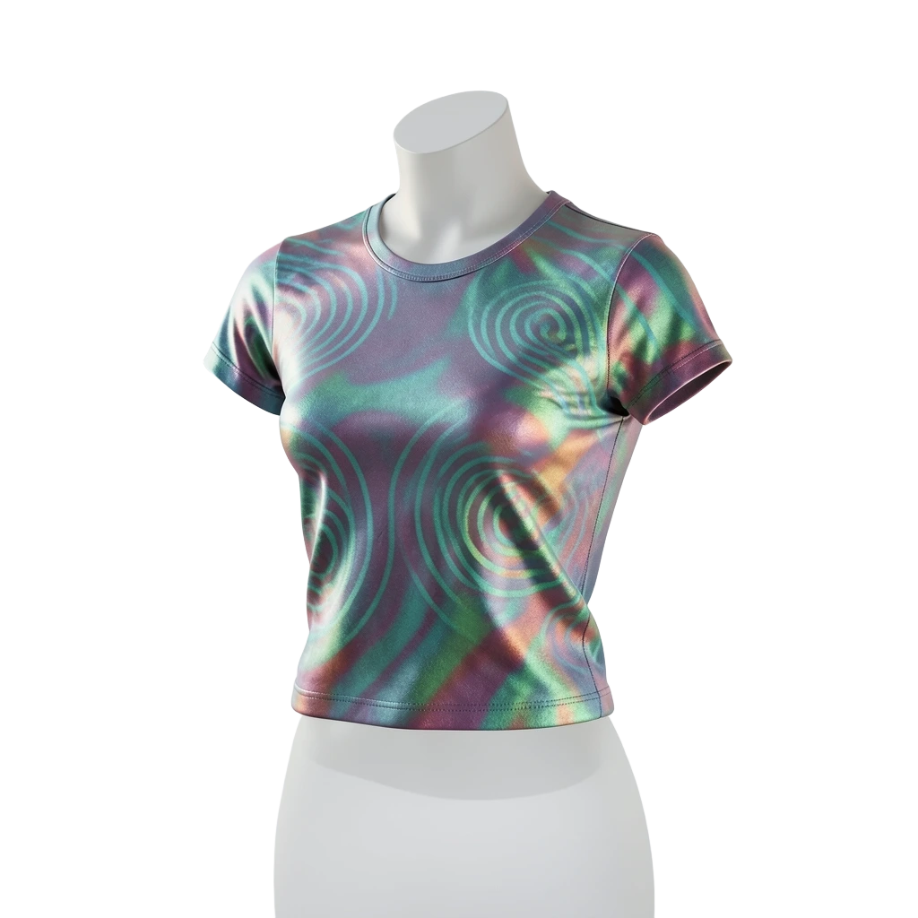 Holographic Crop Top