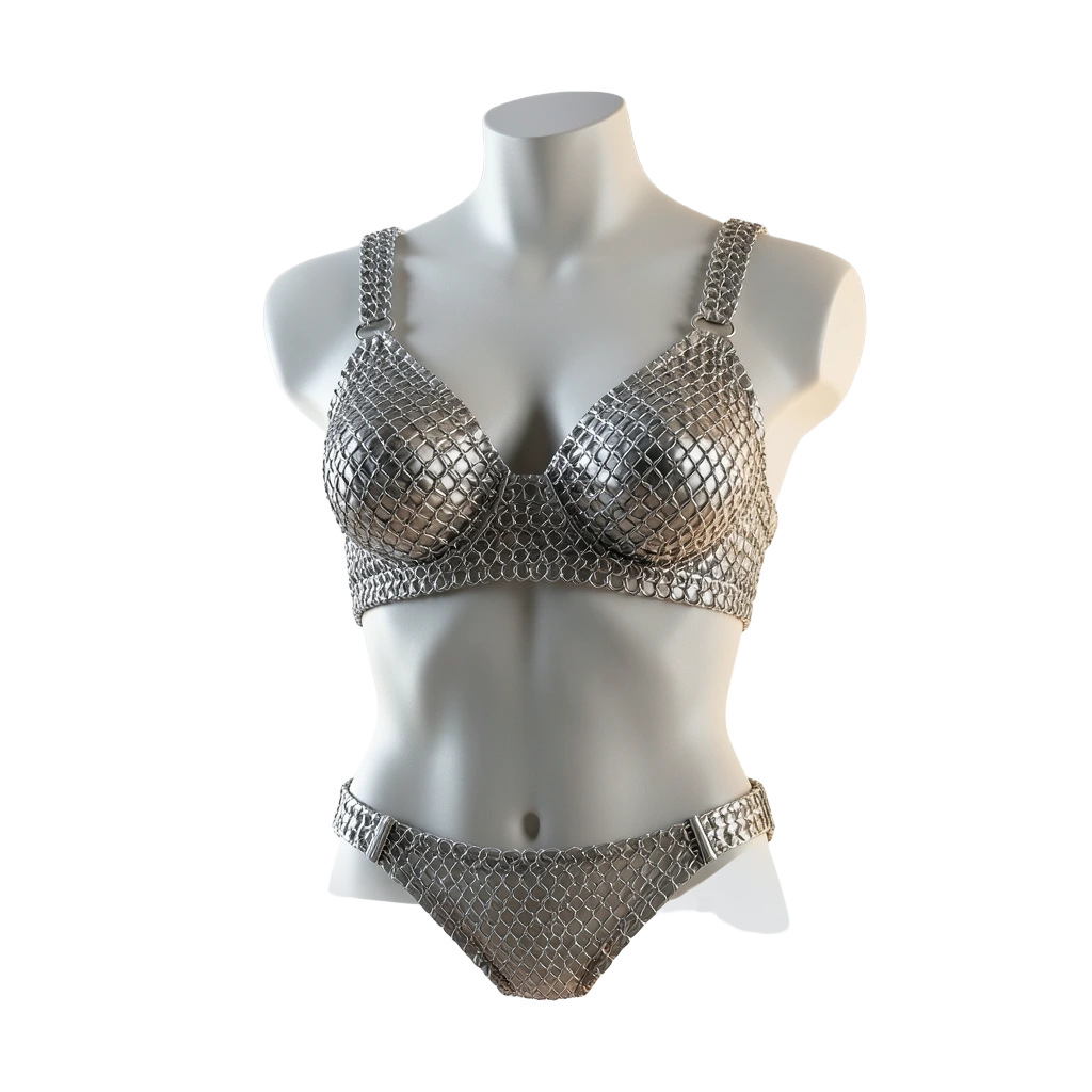 Silver Chainmail Top