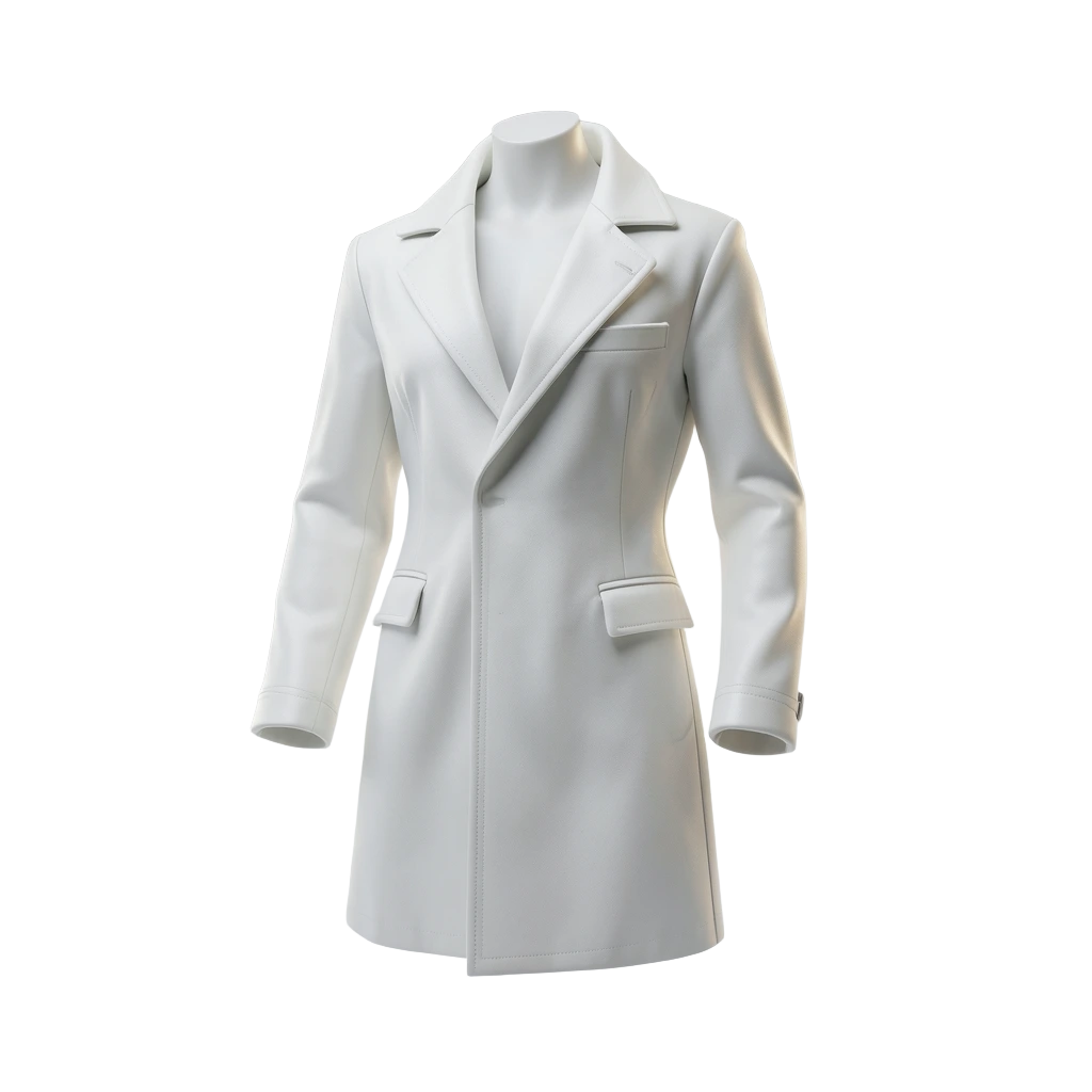 White Couture Coat
