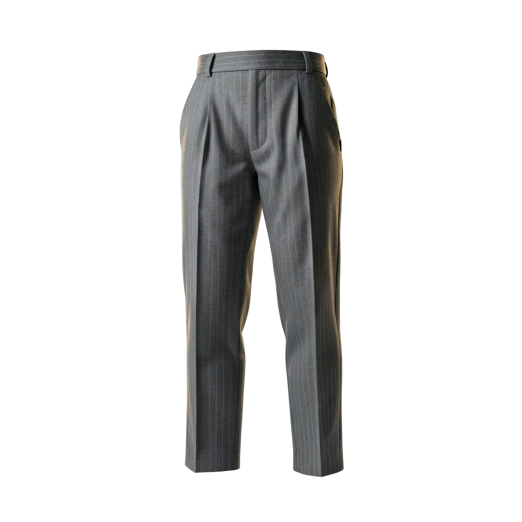 Charcoal Pinstripe Trousers