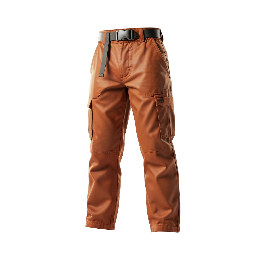 Orange Parachute Pants