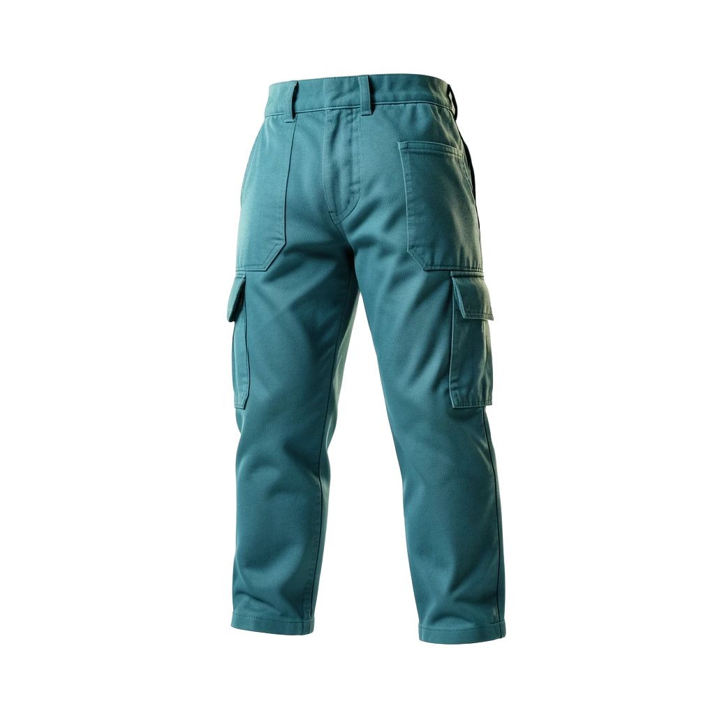 Teal Cargo Pants