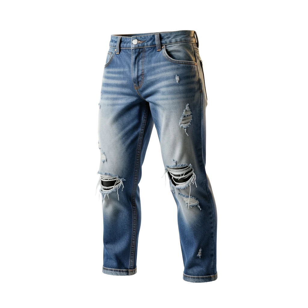 Torn Denim Jeans
