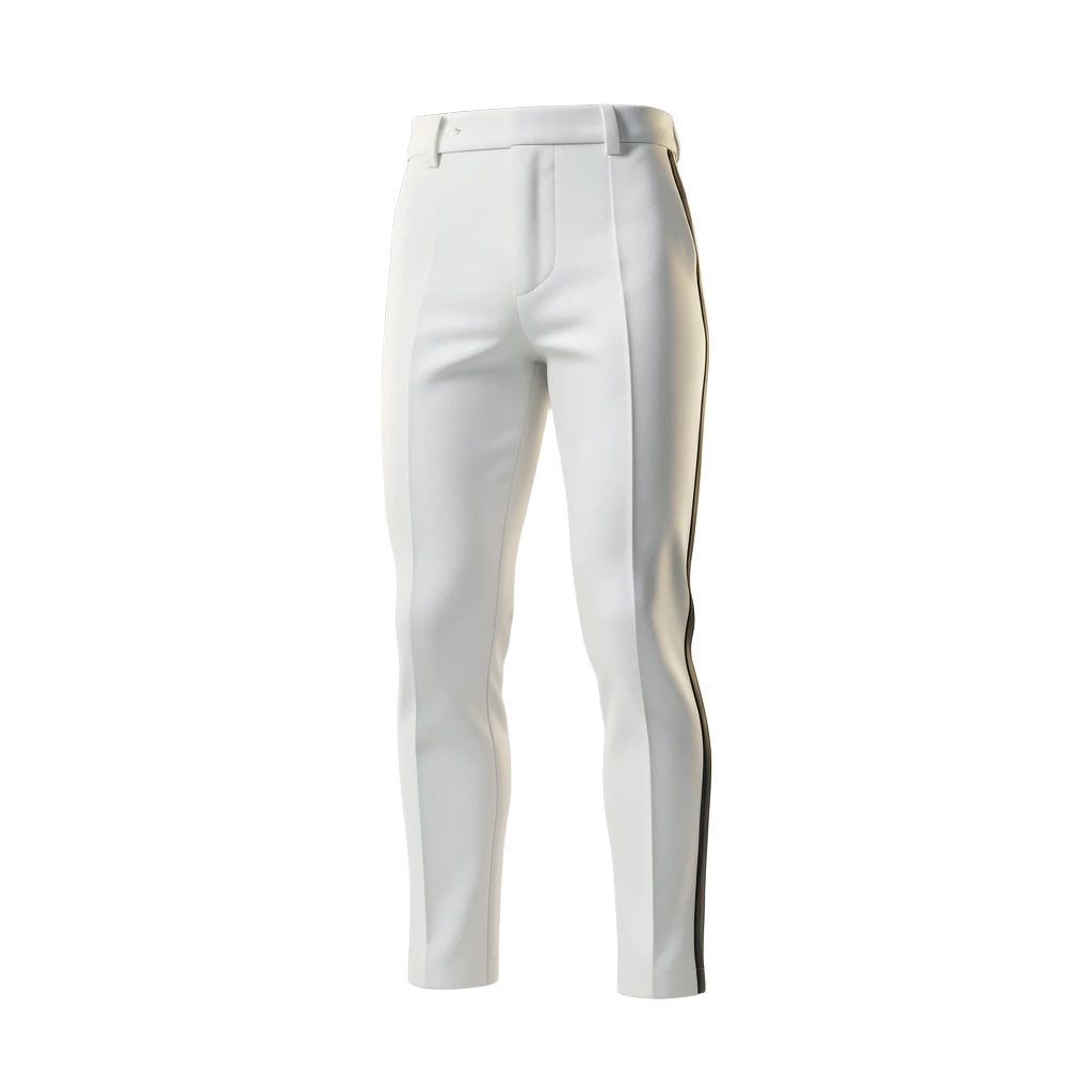 White Tuxedo Trousers