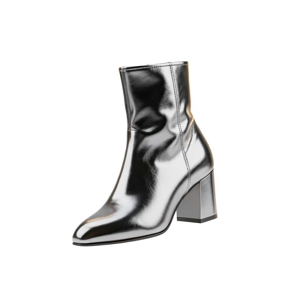 Chrome Ankle Boots