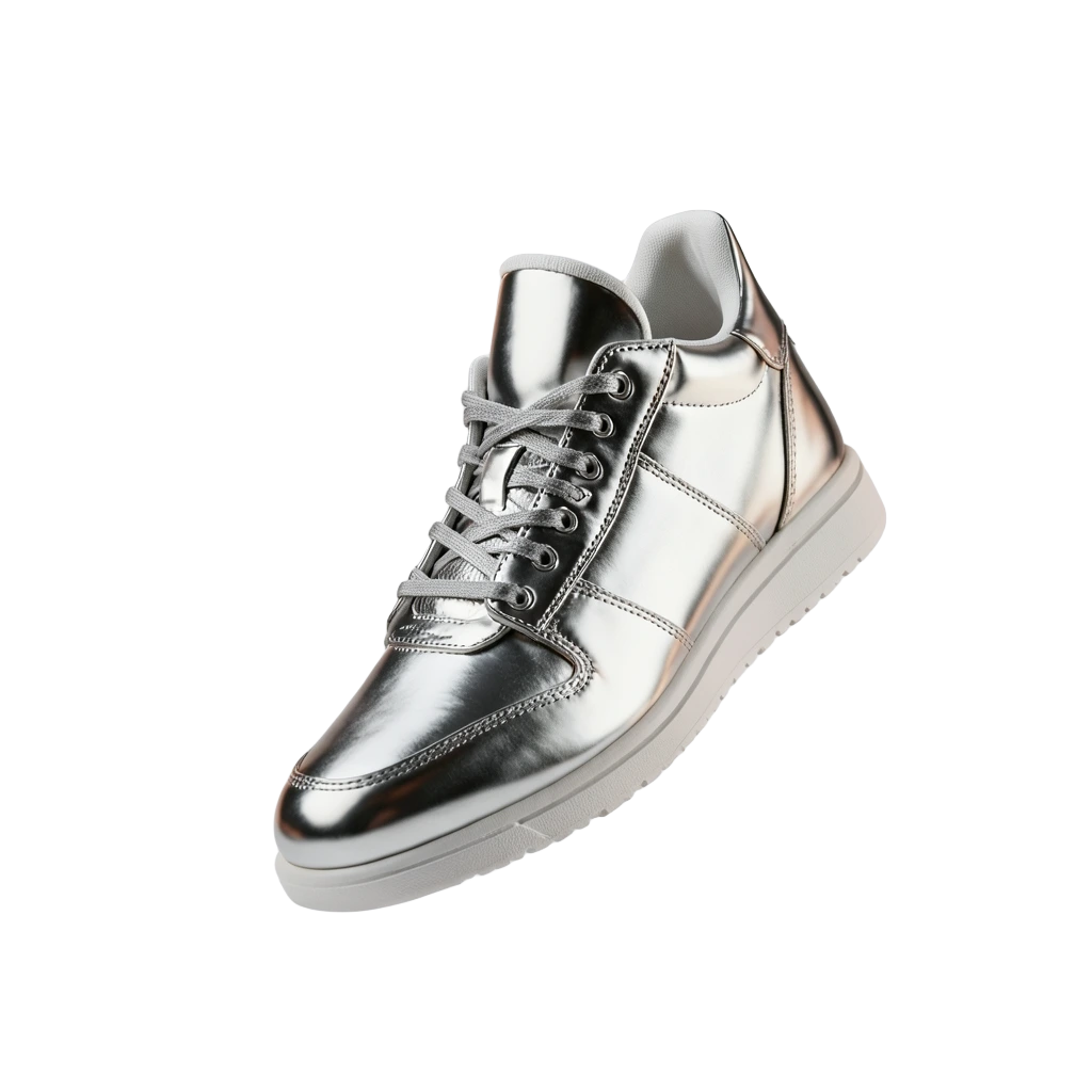 Chrome Mirror Sneakers