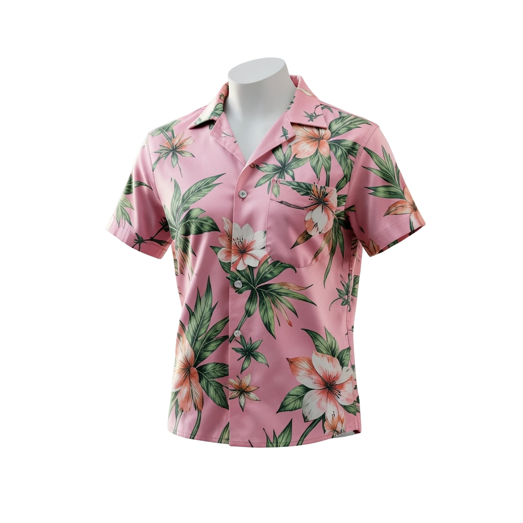 Pink Hawaiian Shirt