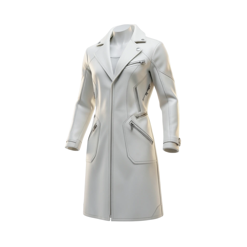White Futurist Coat
