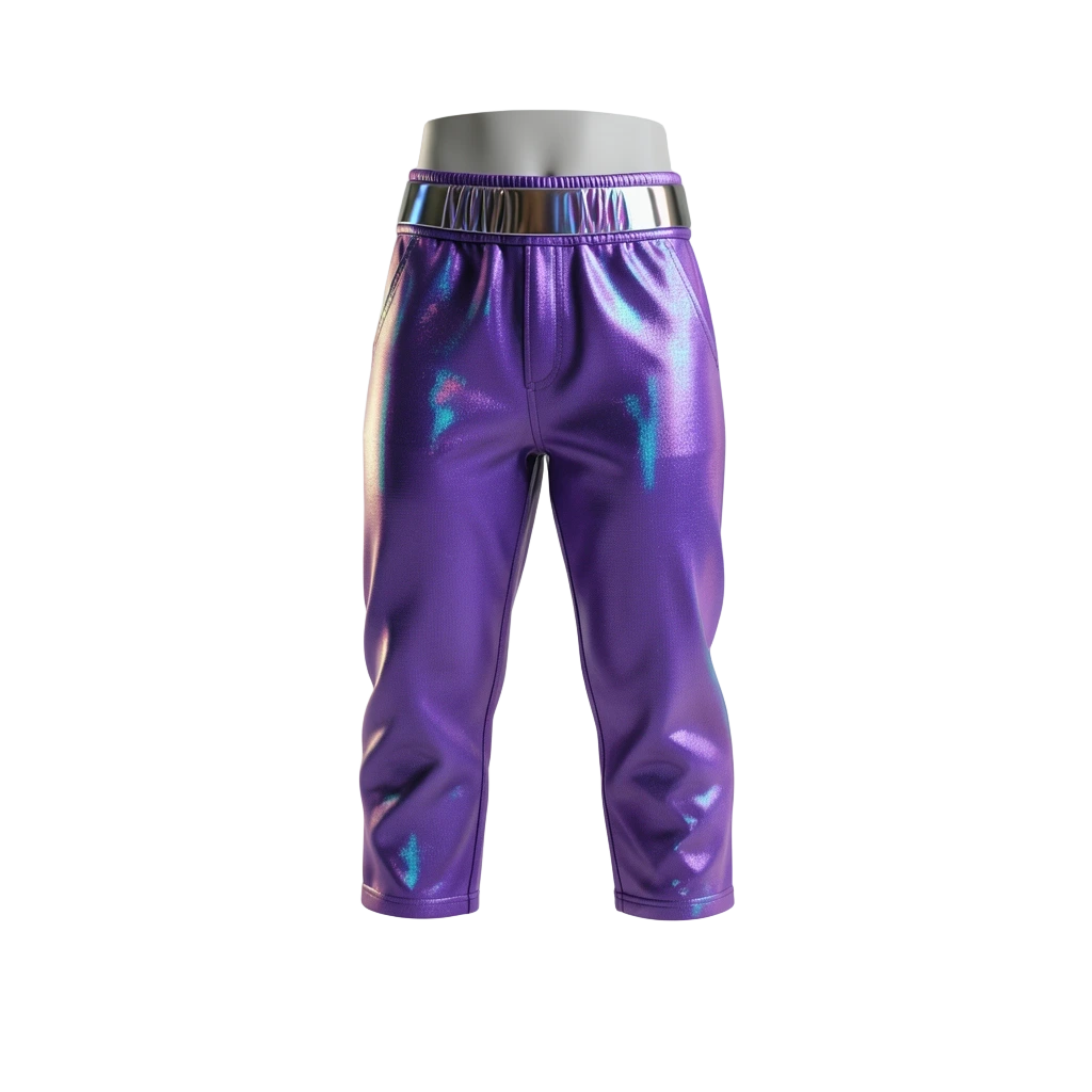 Purple Cyber Hot Pants
