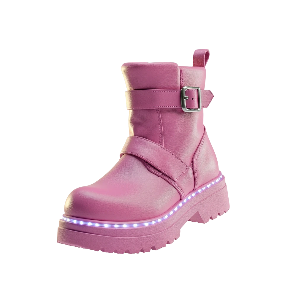 Pink Platform Cyber Boots