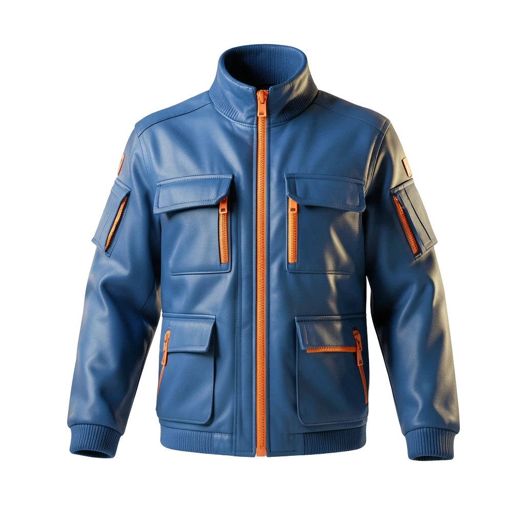 Oversized Blue Tech Jacket