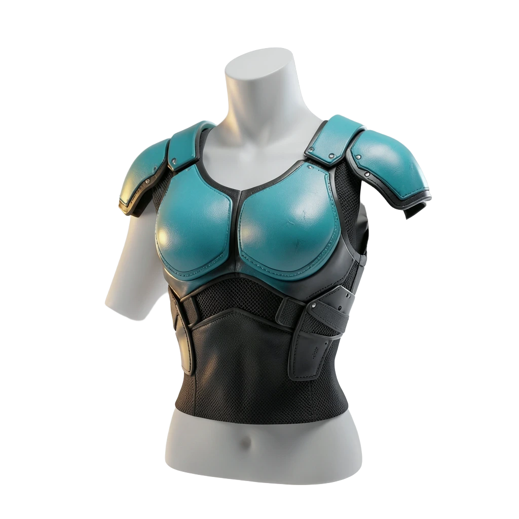 Teal Mech Crop Armor