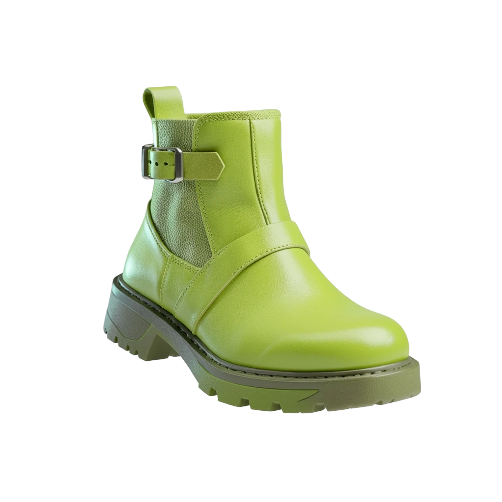 Green Cyber Ankle Boots